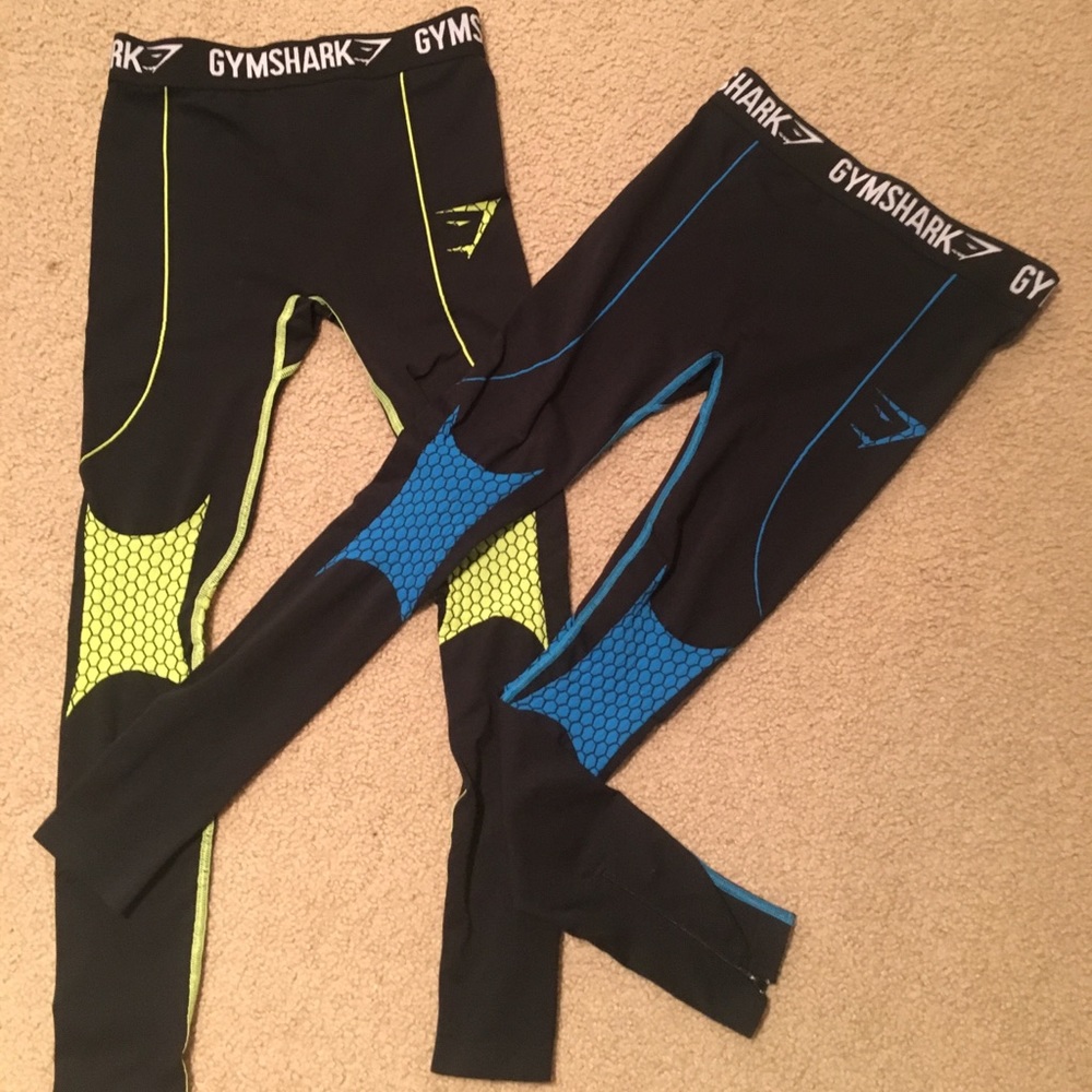 2 pairs of men’s Gymshark workout leggings!